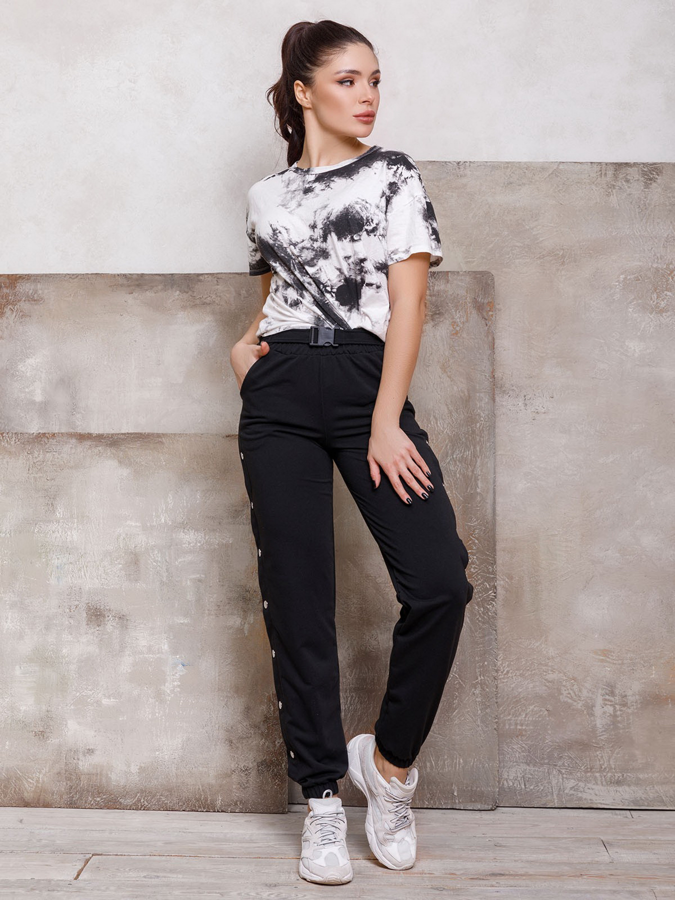 Спортивні штани ISSA Plus модель SA-109_black Фото