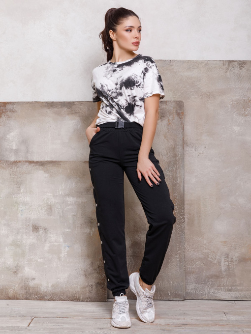 Спортивні штани ISSA Plus модель SA-109_black Фото