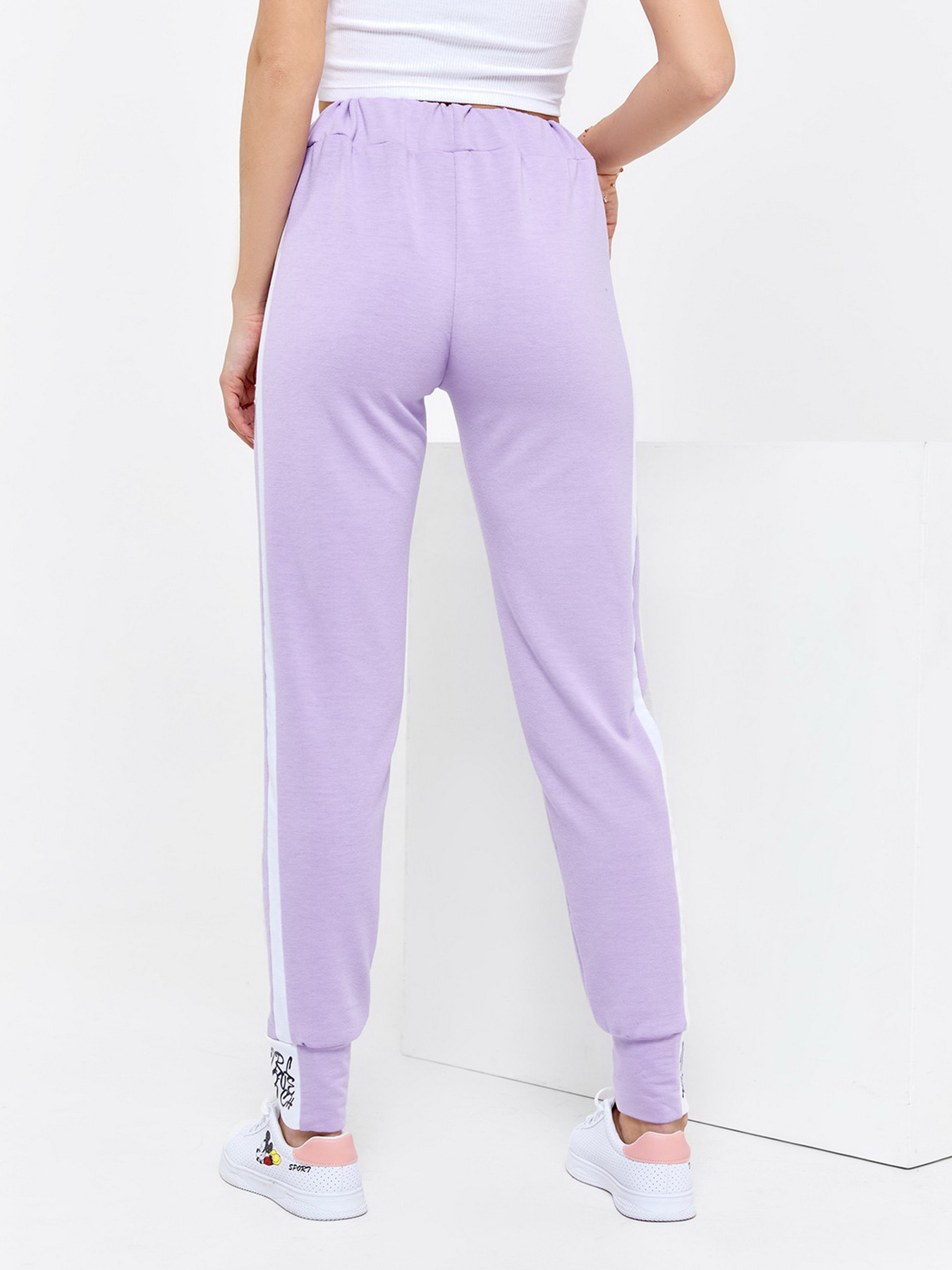 Штаны спортивные ISSA Plus модель SA-183_lilac Фото