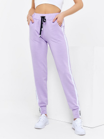 Спортивні штани ISSA Plus модель SA-183_lilac Фото