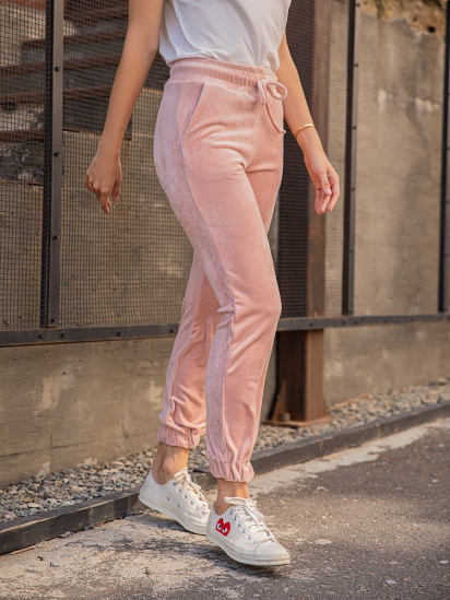 Штани спортивні ISSA Plus модель SA-293_pink — фото 5 - INTERTOP