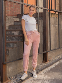 Спортивні штани ISSA Plus модель SA-293_pink Фото