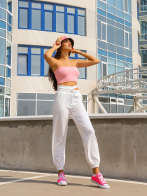 Штаны спортивные ISSA Plus модель SA-295_white Фото