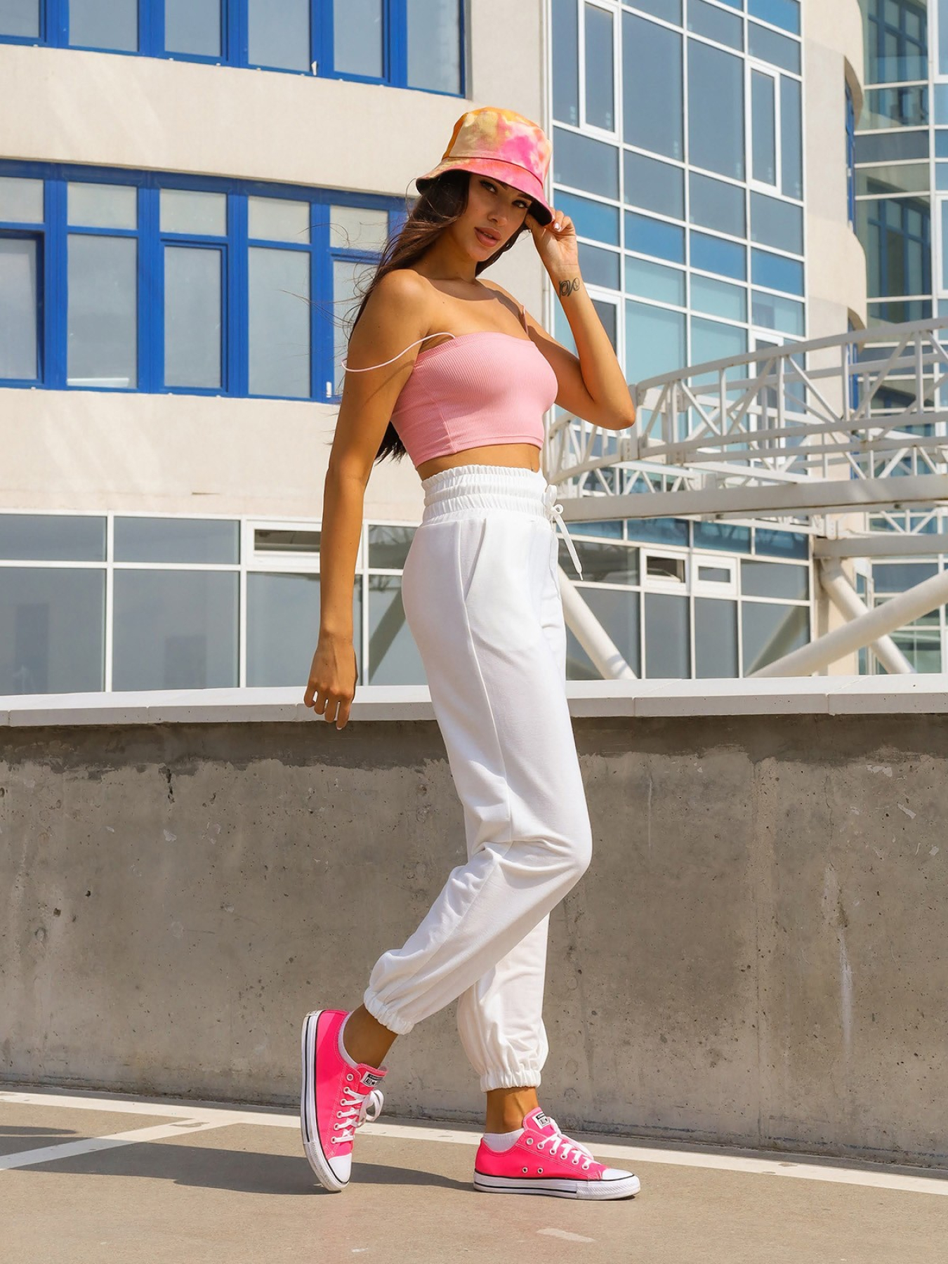 Штаны спортивные ISSA Plus модель SA-295_white Фото