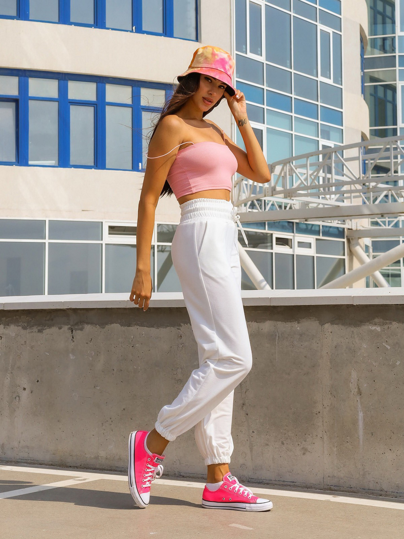 Штаны спортивные ISSA Plus модель SA-295_white Фото