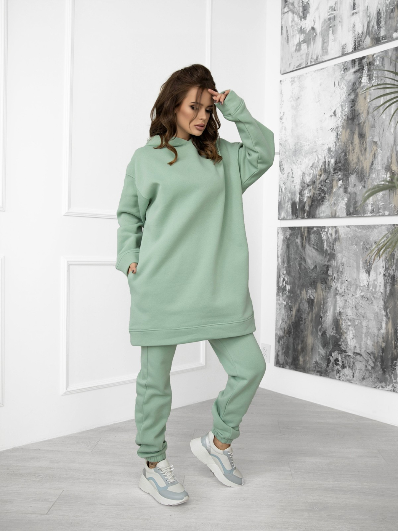 Спортивний костюм ISSA Plus модель 12274_mint Фото