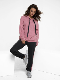 Спортивний костюм ISSA Plus модель 12217_greypink Фото