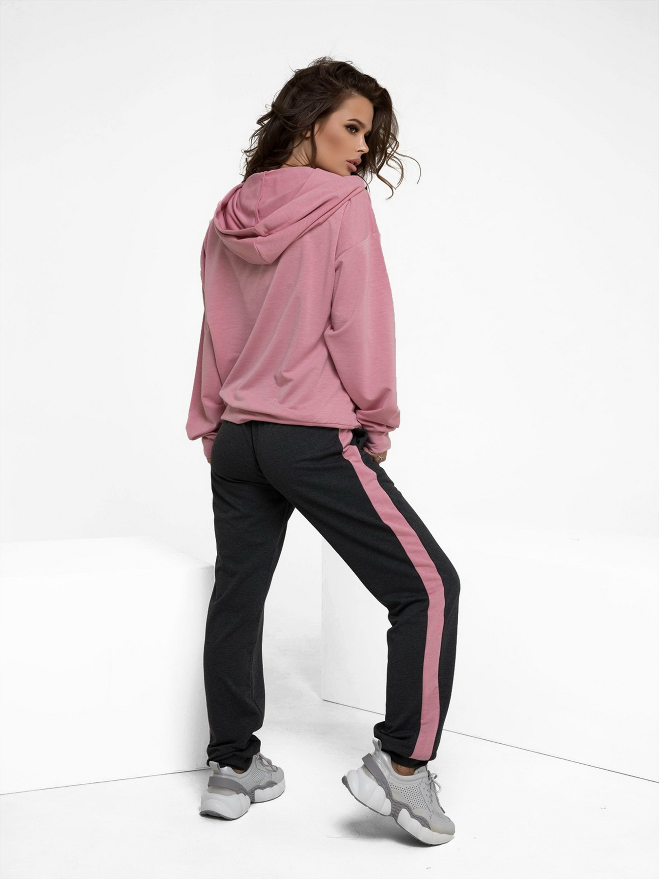 Спортивный костюм ISSA Plus модель 12217_greypink Фото