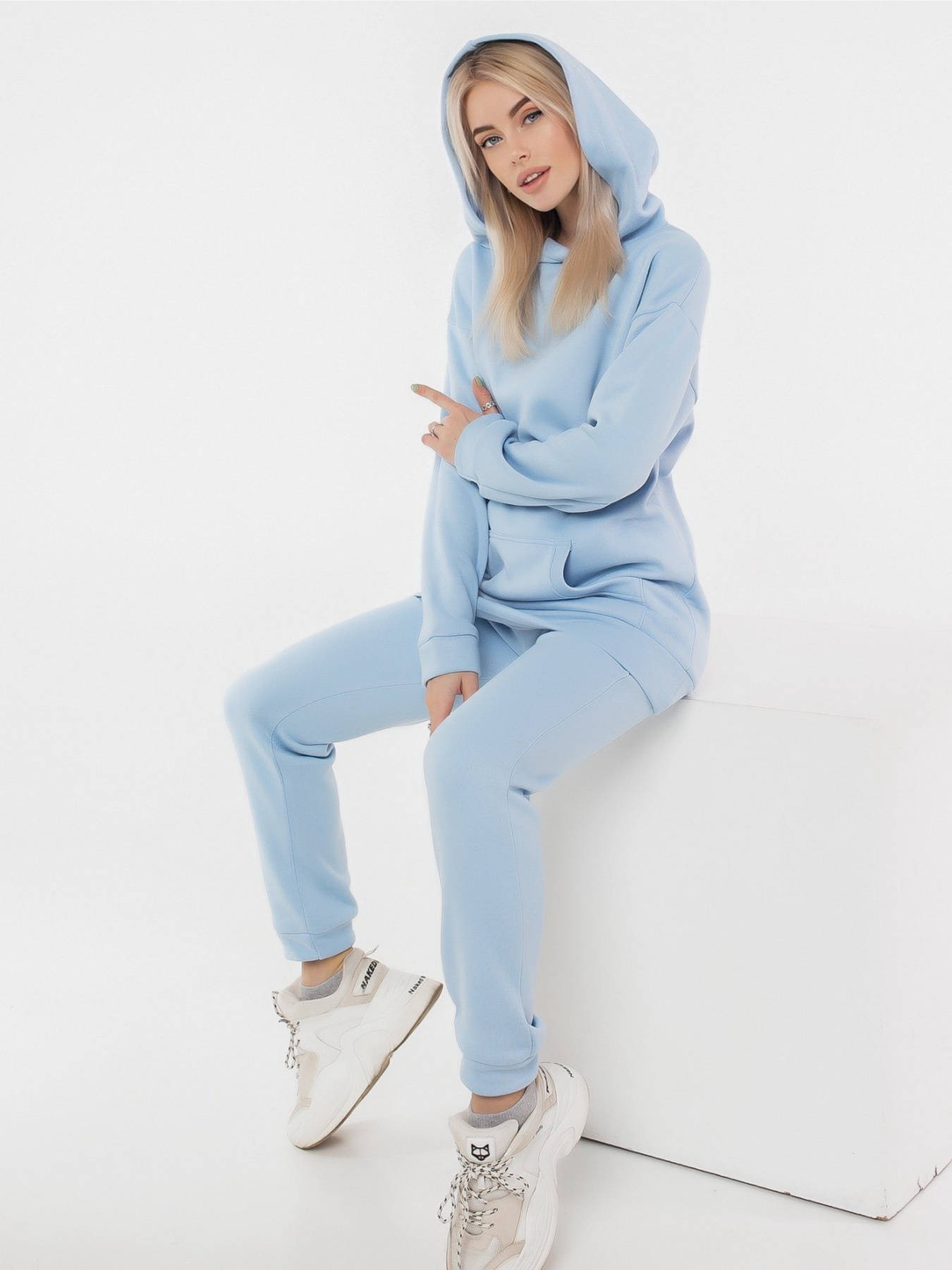 Спортивний костюм ISSA Plus модель 12236B_blue Фото