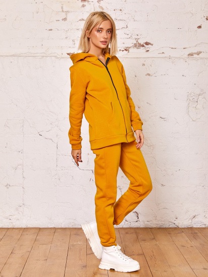 Спортивный костюм ISSA Plus модель 12296_mustard — фото 4 - INTERTOP