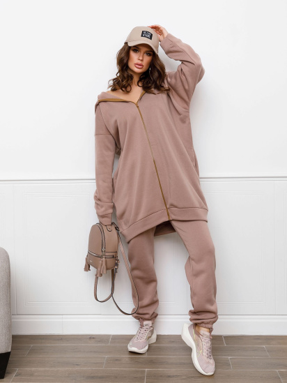 Спортивний костюм ISSA Plus модель 12298_beige - фото