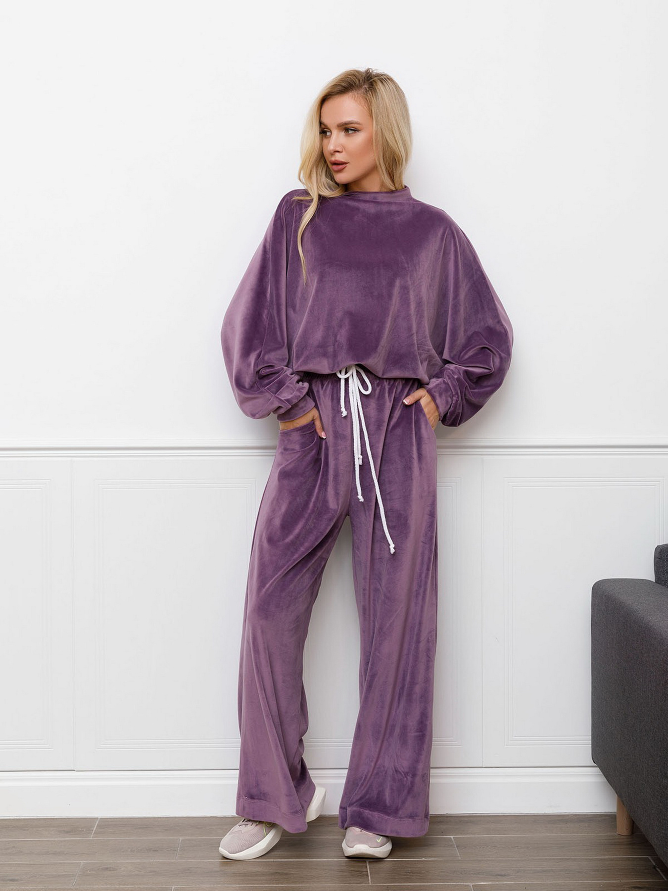 Спортивний костюм ISSA Plus модель 12309_lilac Фото