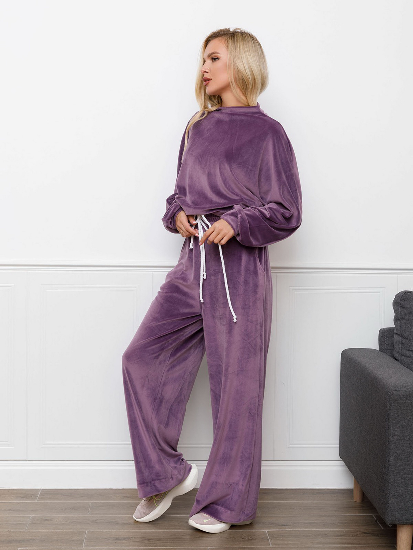 Спортивный костюм ISSA Plus модель 12309_lilac Фото