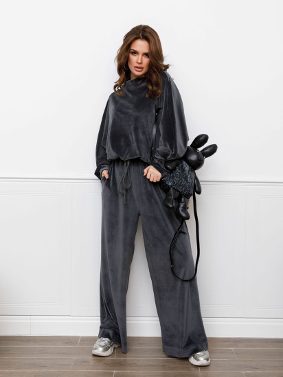 Спортивний костюм ISSA Plus модель 12309_darkgray - фото