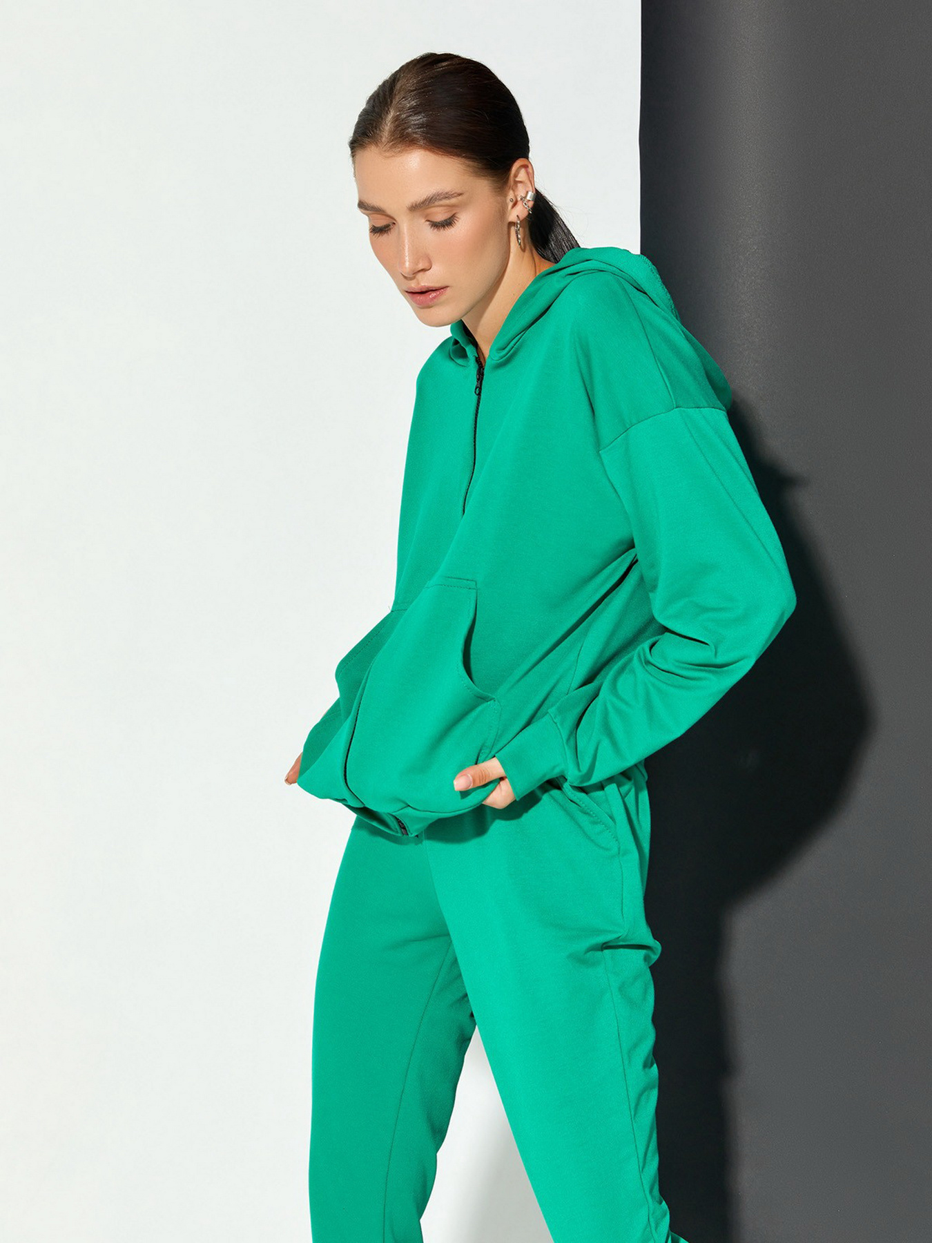 Спортивний костюм ISSA Plus модель 12410_green Фото