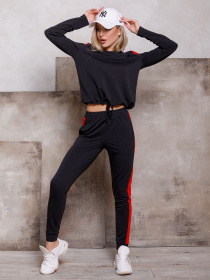 Спортивний костюм ISSA Plus модель 12441_black Фото