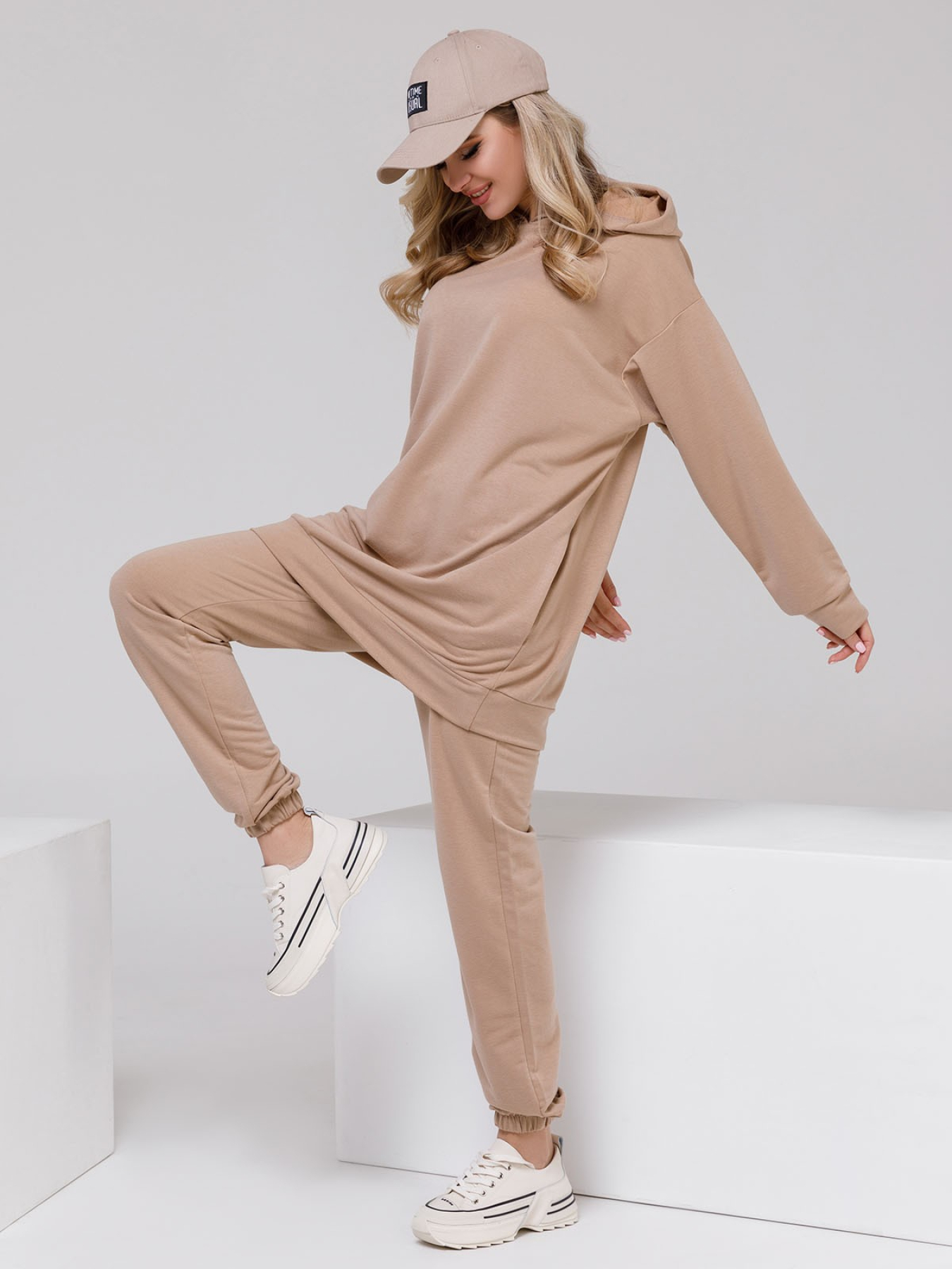 Спортивный костюм ISSA Plus модель 12495_beige Фото