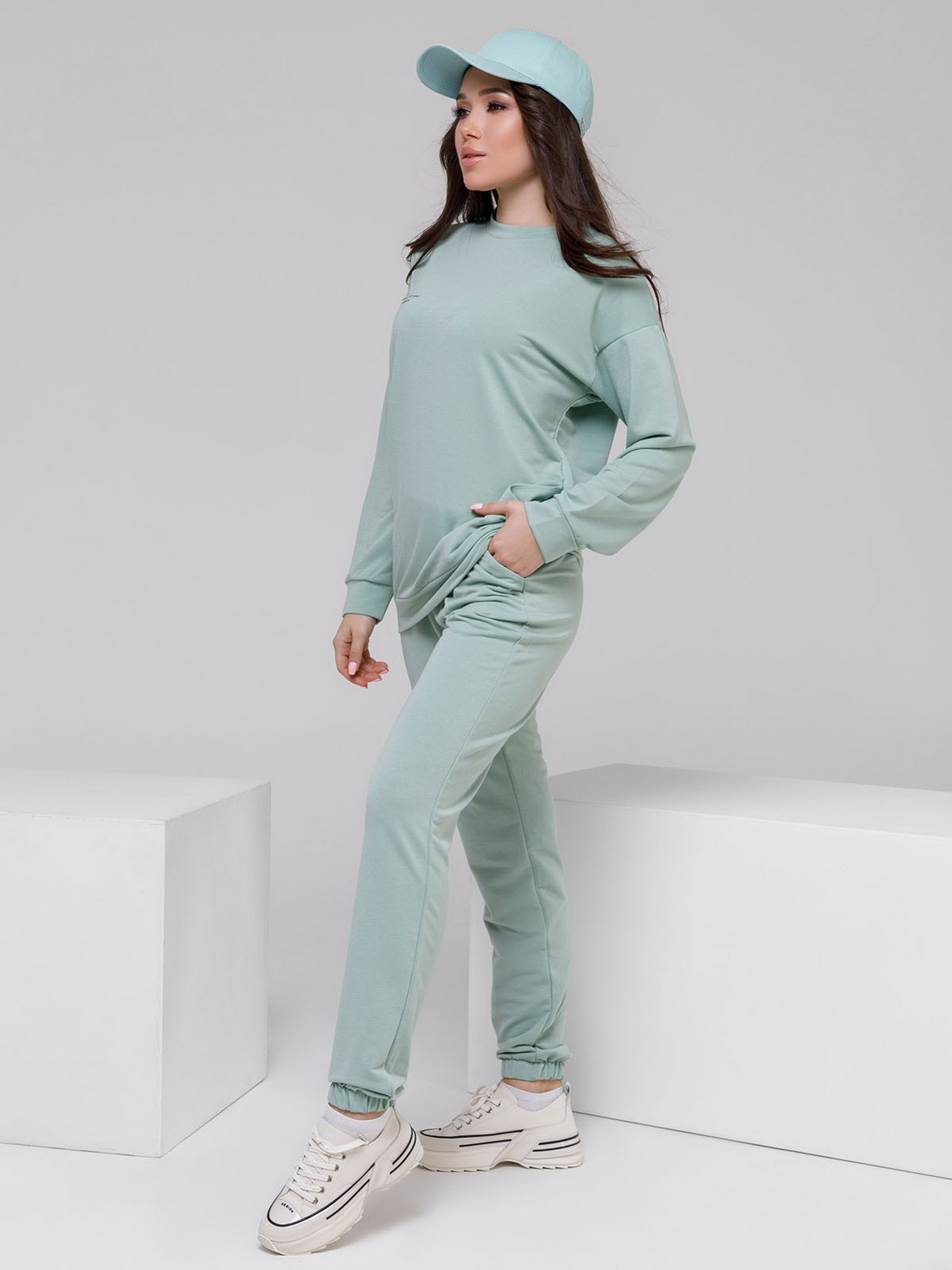 Спортивний костюм ISSA Plus модель 12497_mint Фото