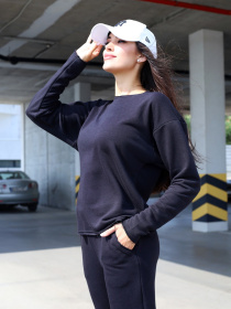 Спортивний костюм ISSA Plus модель 12847_black Фото