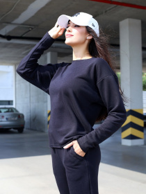 Спортивний костюм ISSA Plus модель 12847_black Фото