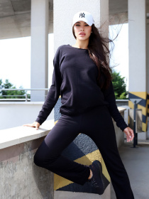 Спортивний костюм ISSA Plus модель 12847_black Фото