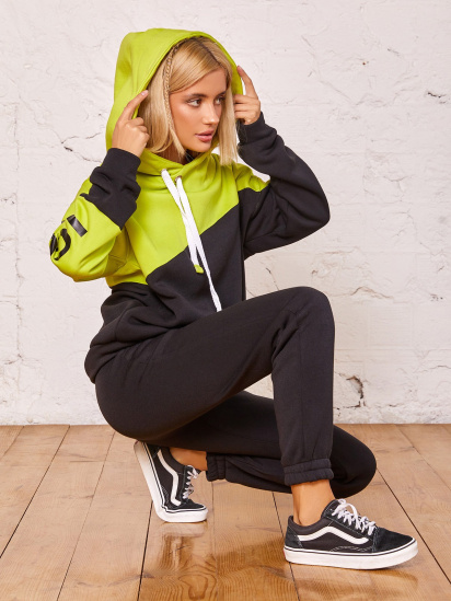 Спортивний костюм ISSA Plus модель SA-66_blackgreen — фото 7 - INTERTOP