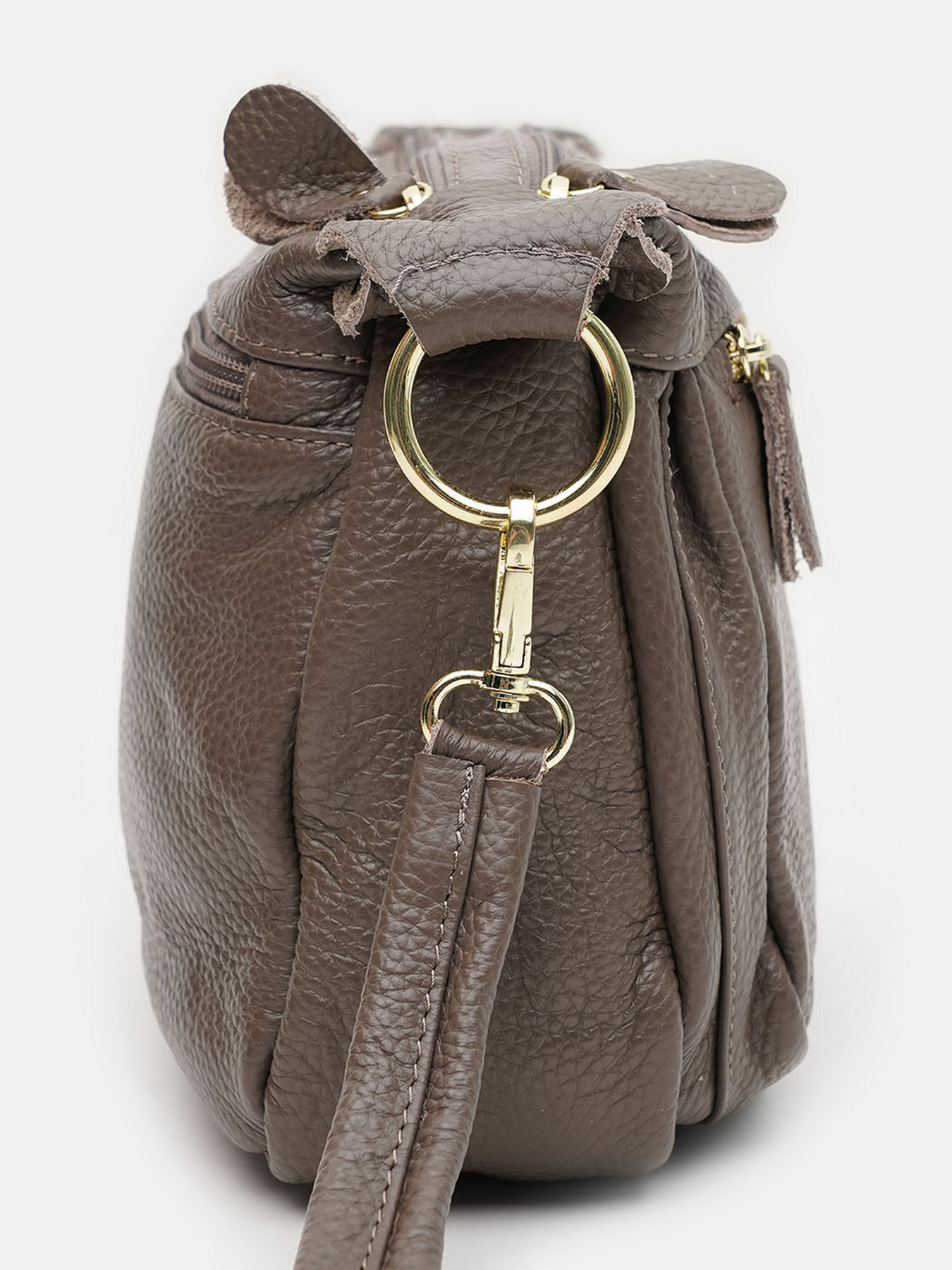 Кросс-боди Borsa Leather модель K1bb301gr-grey Фото