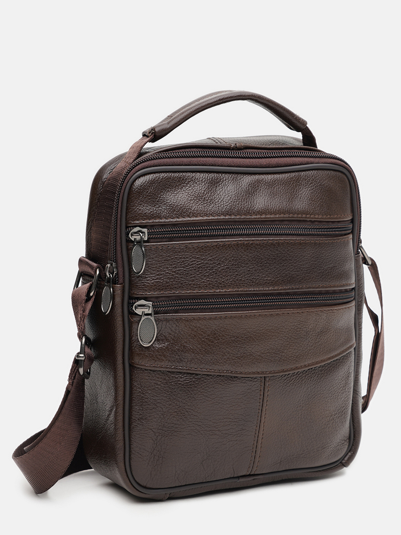 Мессенджер Borsa Leather модель K12314br-brown Фото