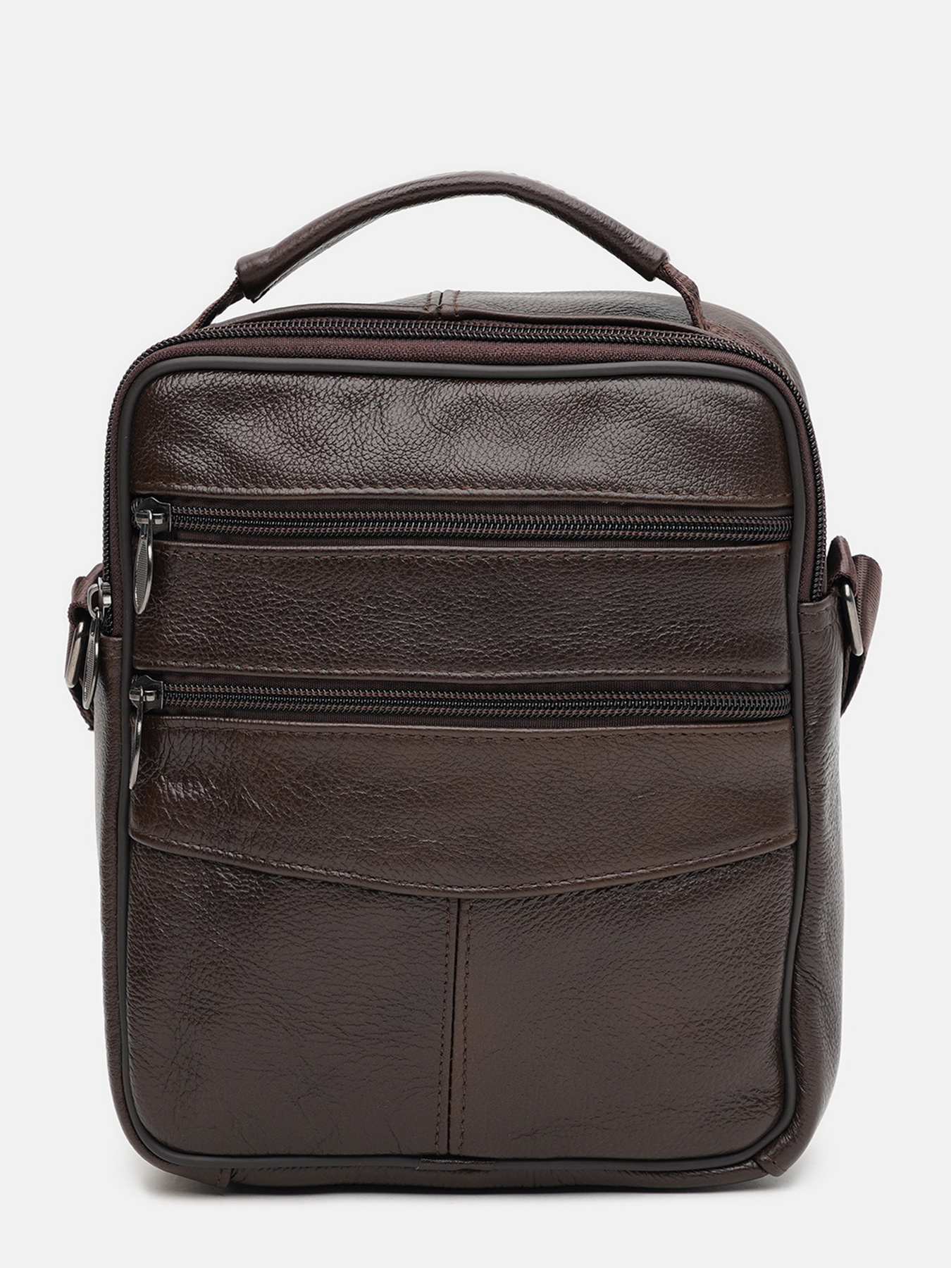Мессенджер Borsa Leather модель K12314br-brown Фото