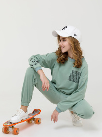 Спортивний костюм ISSA Plus модель CD-424_mint Фото