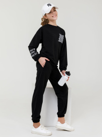 Спортивный костюм ISSA Plus модель CD-424_black Фото