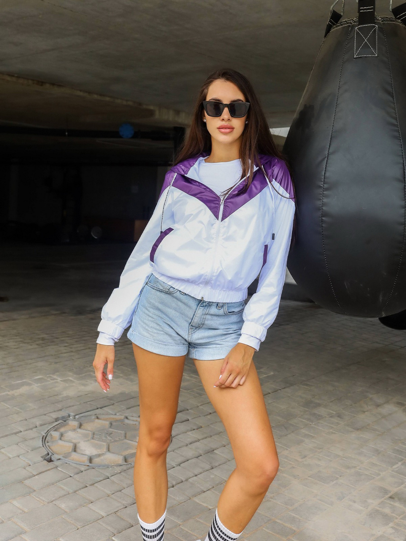 Вітровка ISSA Plus модель SA-122_whitepurple Фото