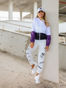 Вітровка ISSA Plus модель SA-123_whitepurple Фото