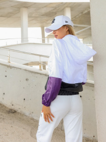 Ветровка ISSA Plus модель SA-123_whitepurple Фото