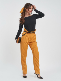 Штани повсякденні ISSA Plus модель 11300_mustard Фото