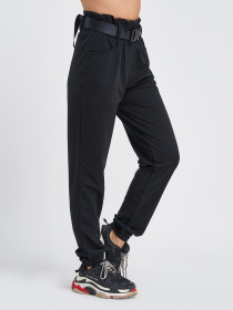 Повсякденні штани ISSA Plus модель 9978_black Повсякденні штани ISSA Plus модель 9978_black Фото