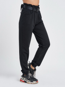 Повсякденні штани ISSA Plus модель 9978_black Повсякденні штани ISSA Plus модель 9978_black Фото