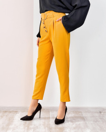 Штани повсякденні ISSA Plus модель SA-178_mustard Фото