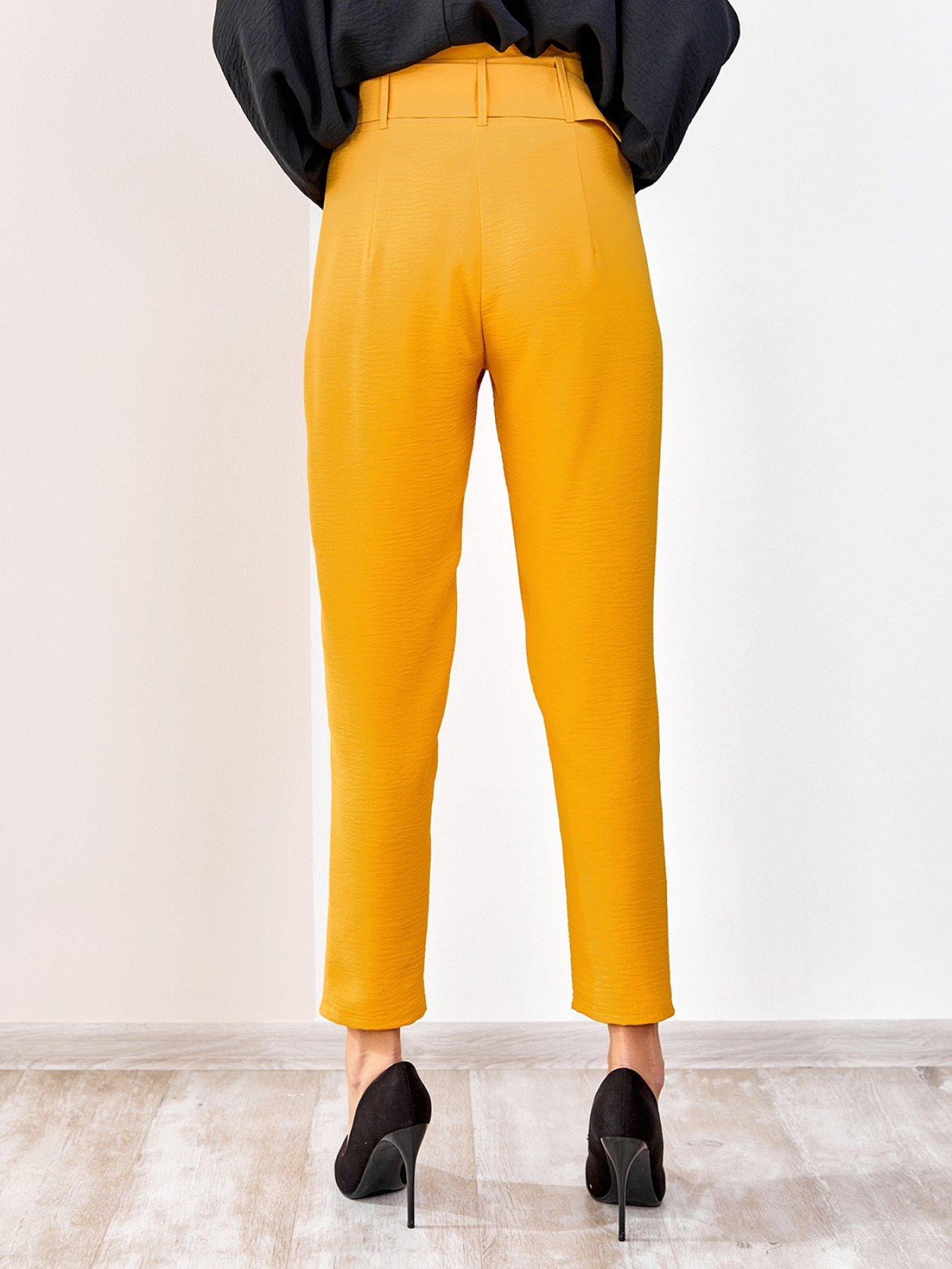 Повседневные штаны ISSA Plus модель SA-178_mustard Фото