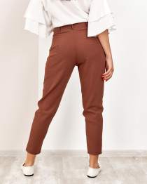 Повсякденні штани ISSA Plus модель SA-178_brown Повсякденні штани ISSA Plus модель SA-178_brown Фото