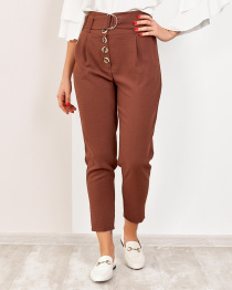 Повсякденні штани ISSA Plus модель SA-178_brown Повсякденні штани ISSA Plus модель SA-178_brown Фото