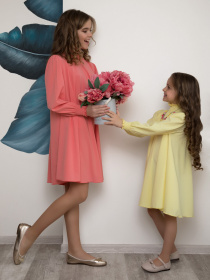 Платье мини ISSA Plus модель CD-405_peach Фото