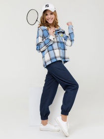 Джоггеры ISSA Plus модель CD-415_blue Джоггеры ISSA Plus модель CD-415_blue Фото