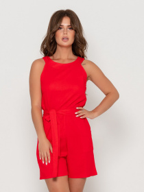 Комбинезон ISSA Plus модель 10884_красный Фото