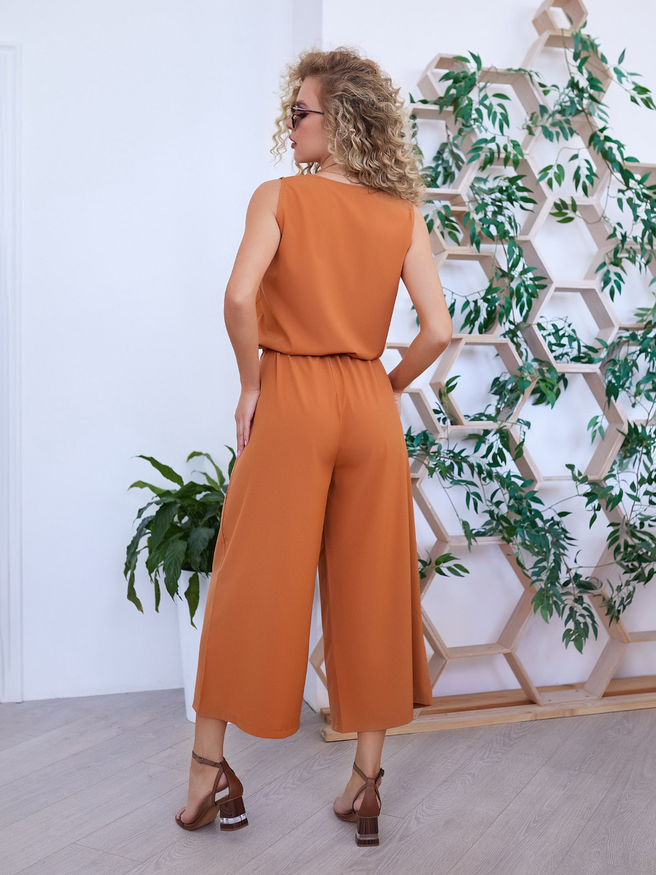 Комбінезон ISSA Plus модель 11966_beige Фото