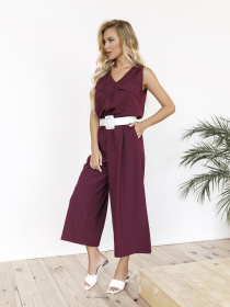 Комбінезон ISSA Plus модель 11966_burgundy Фото