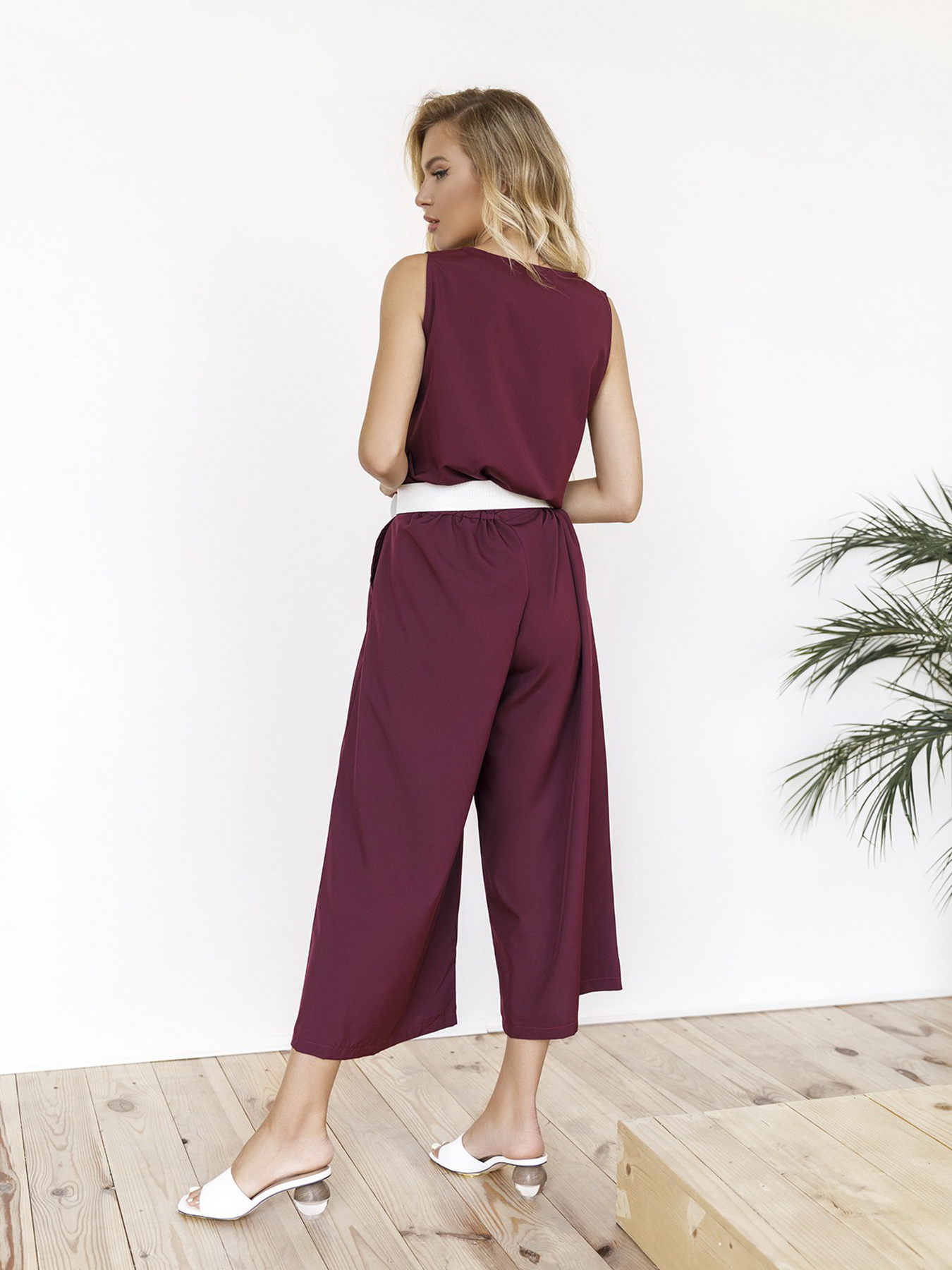 Комбинезон ISSA Plus модель 11966_burgundy Фото