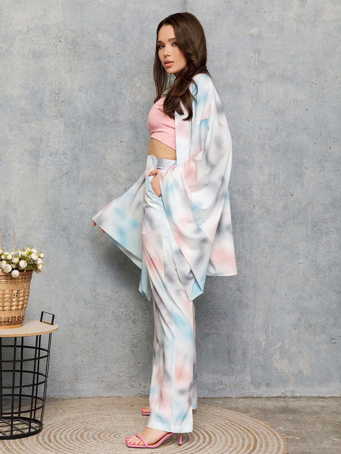 Повседневный костюм ISSA Plus модель 12714_blue Фото