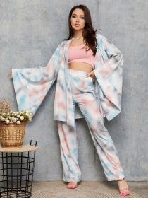 Повседневный костюм ISSA Plus модель 12714_blue Фото