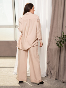 Повседневный костюм ISSA Plus модель 12718_beige Повседневный костюм ISSA Plus модель 12718_beige Фото